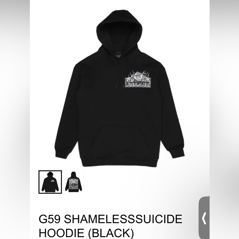 G59 SHAMELESSSUICIDE
HOODIE (BLACK)